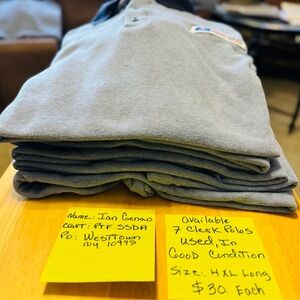 Flying Cross Men's Postal Clerk Polo's - 4XL Long